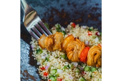 Image Cultivated meat as part of a meal. Image credit: GOOD Meat